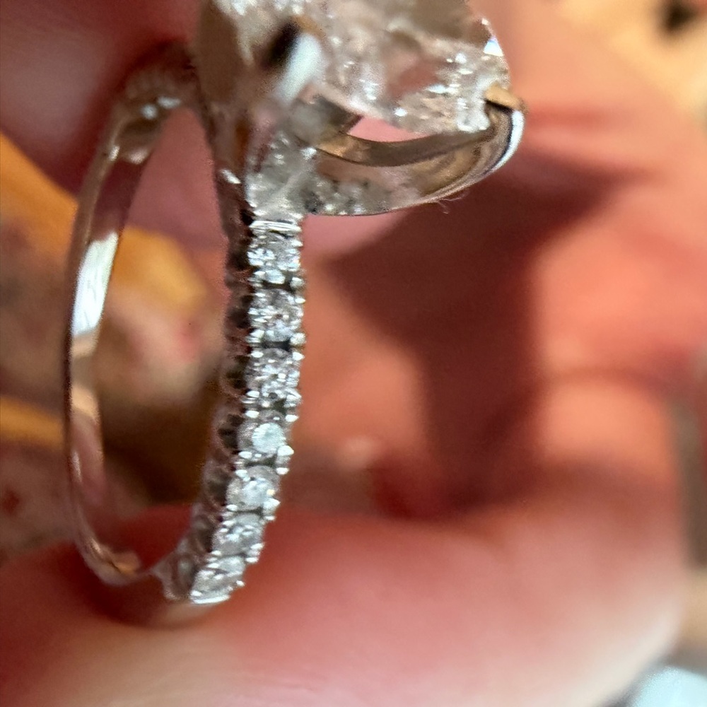 Stunning Silver Solitaire Ring - image 6